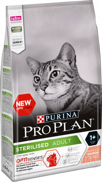 Purina Pro Plan Sterilised Salmon 3 кг / Пурина Про План Стерилайзд Лосось корм для стерилізованих кішок і