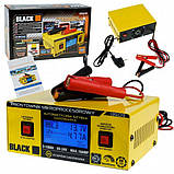 Зарядний пристрій для акумуляторів мікропроцесорний випрямляч імпульсний Black 6V - 24V 3Ач - 150Ач 13509, фото 4