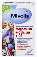 Вітаміни Міволіс Магній + Кальцій + D3 Mivolis Magnesium + Calcium + D3, Tabletten 45 St.