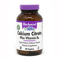 Calcium Citrate Plus Vitamin D3 Bluebonnet Nutrition, 90 таблеток