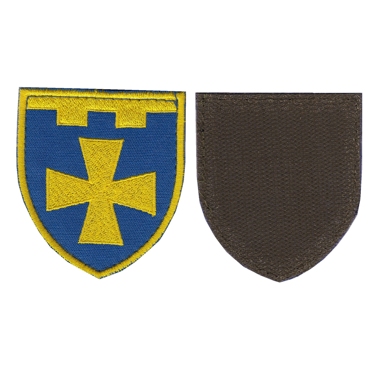 Шеврон військовий / армійський, 116 ОБрТрО ( Полтавська область) , на липучці, на синьому, ЗСУ. 7см * 8см