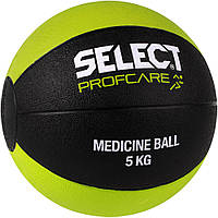 Мяч медицинский SELECT Medicine ball (011) черный/салатовый, 5кг