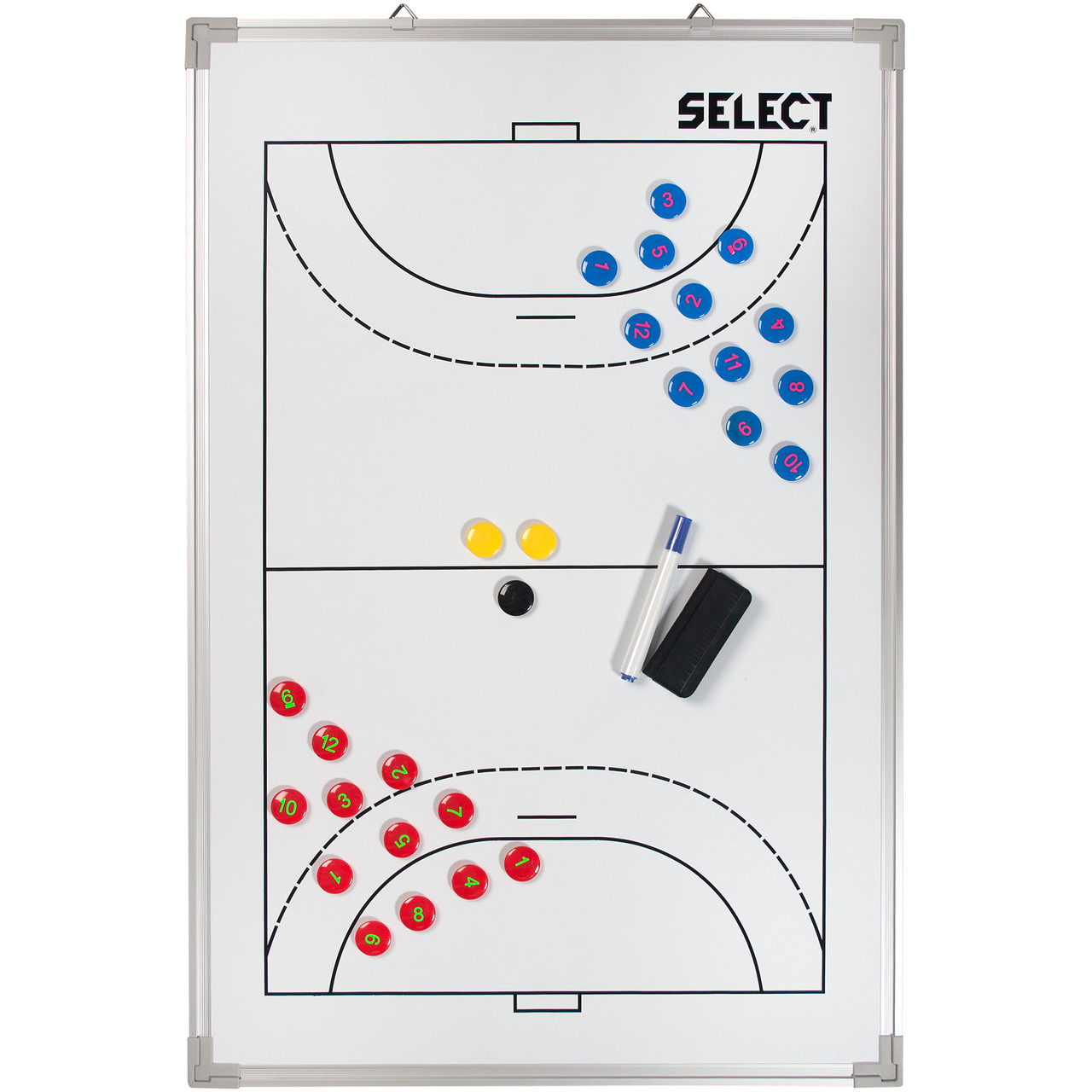 Тактическая доска SELECT Tactics board alu - handball (001) белый, 60х90 - фото 1 - id-p1734227365