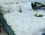 2-спальна постільна білизна з турецького ранфорсу ТМ TAG, бавовна з компаньйоном R-T9141, фото 4