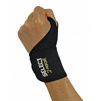 Напульсник SELECT 6702 Wrist support (228) черный/зеленый, one size