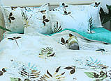 Полуторний комплект постільної білизни з ранфорсу ТМ TAG 1,5-спальн. з компаньоном R-T9143, фото 4