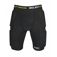 Компрессионные шорты SELECT Compression shorts with pads 6421 (010) черный, L