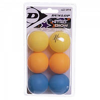 Набор мячей для наст. тенниса DUNLOP NITRO GLOW 40+ MT-679313 6шт