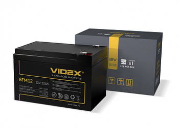 Акумулятор Videx 6FM12 12V/12Ah color box