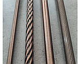 Карниз для штор металевий САВОНА подвійний 25+19мм 1.8м Колір Мідь, фото 3
