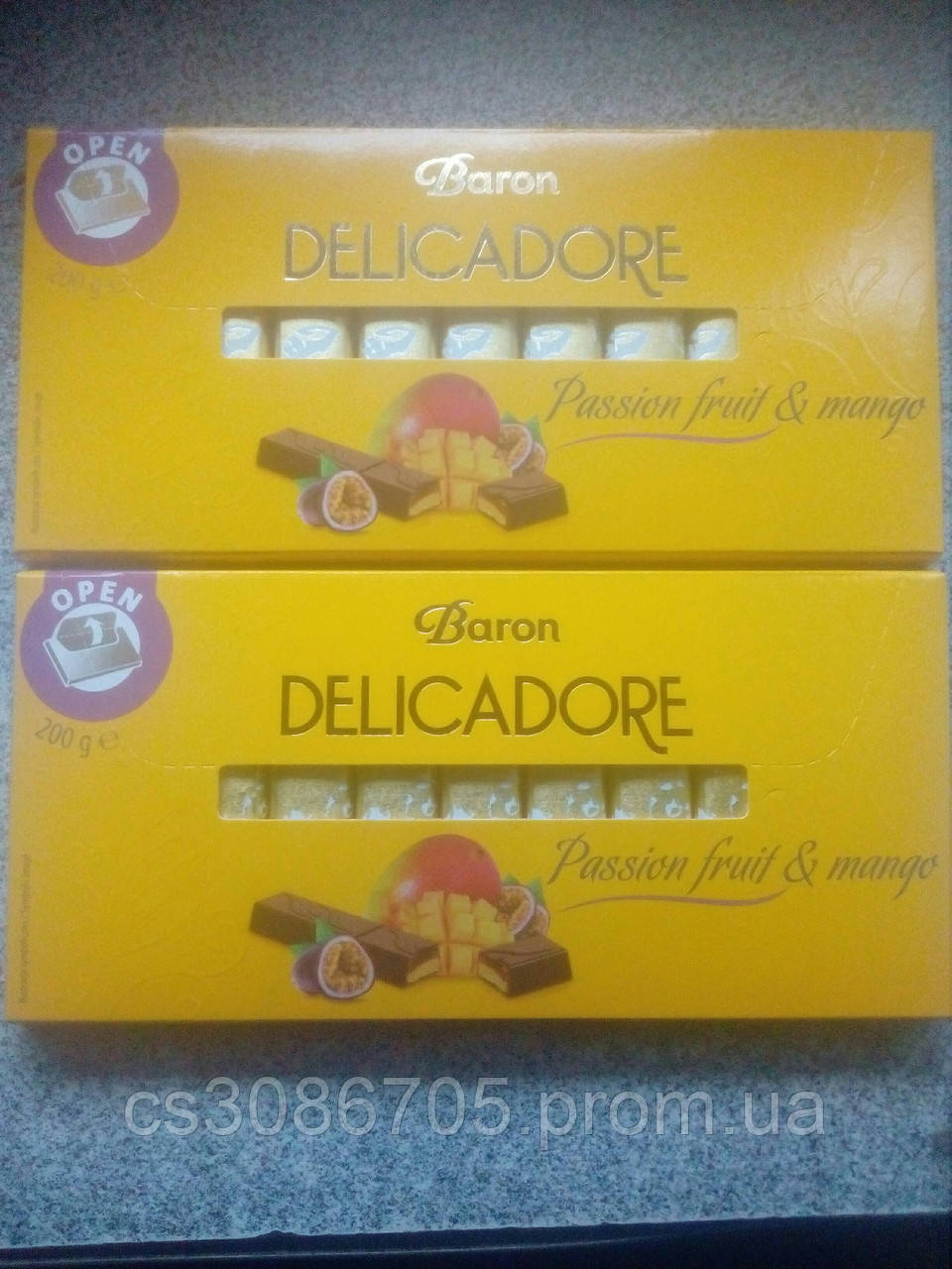 Шоколад Delicadore Baron Passion Fruit& Mango,Манго і Фрукти,200 грамм,Польща. - фото 1 - id-p1733892324