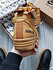 Чоловічі зимові кросівки Nike Air Force high light Brown (Коричеві) Взуття Найк Аір Форс високі шкіра утеплені Єврозима ТЕРМО, фото 6