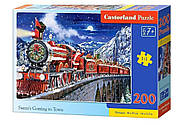 Пазли Castorland 200 елементів "Новорічний експрес Санти" (B-222254), фото 2