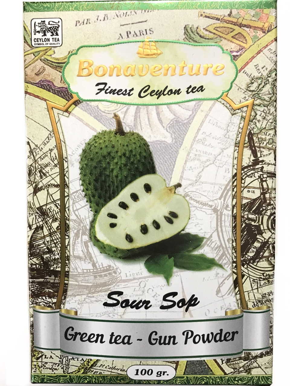 Чай зелений Bonaventure "Sour Sop" саусеп 100 грамів