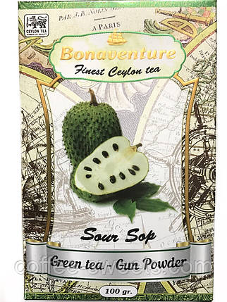 Чай зелений Bonaventure "Sour Sop" саусеп 100 грамів, фото 1