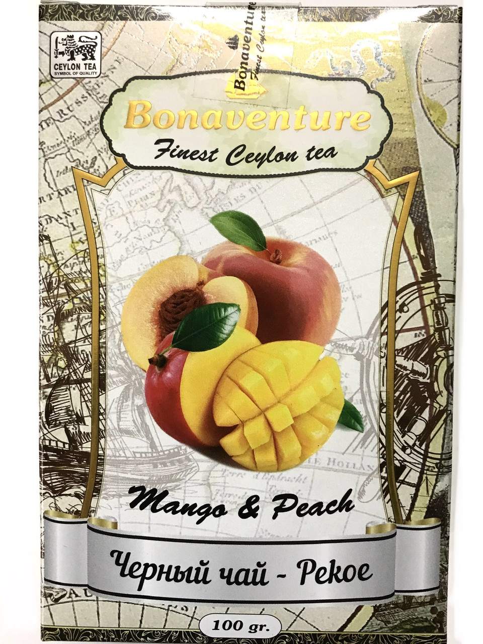 Чай Bonaventure "Mango&Peach" Чорний Манго та Персик 100 г