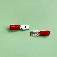 Клема ножова 6.3 мм тато, з частковою ізоляцією, цена за 1 шт.