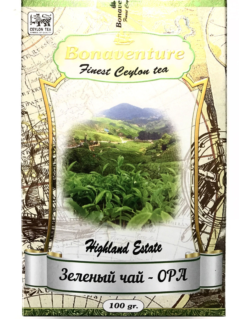 Чай Bonaventure Зелений великий листовий OPA 100 г