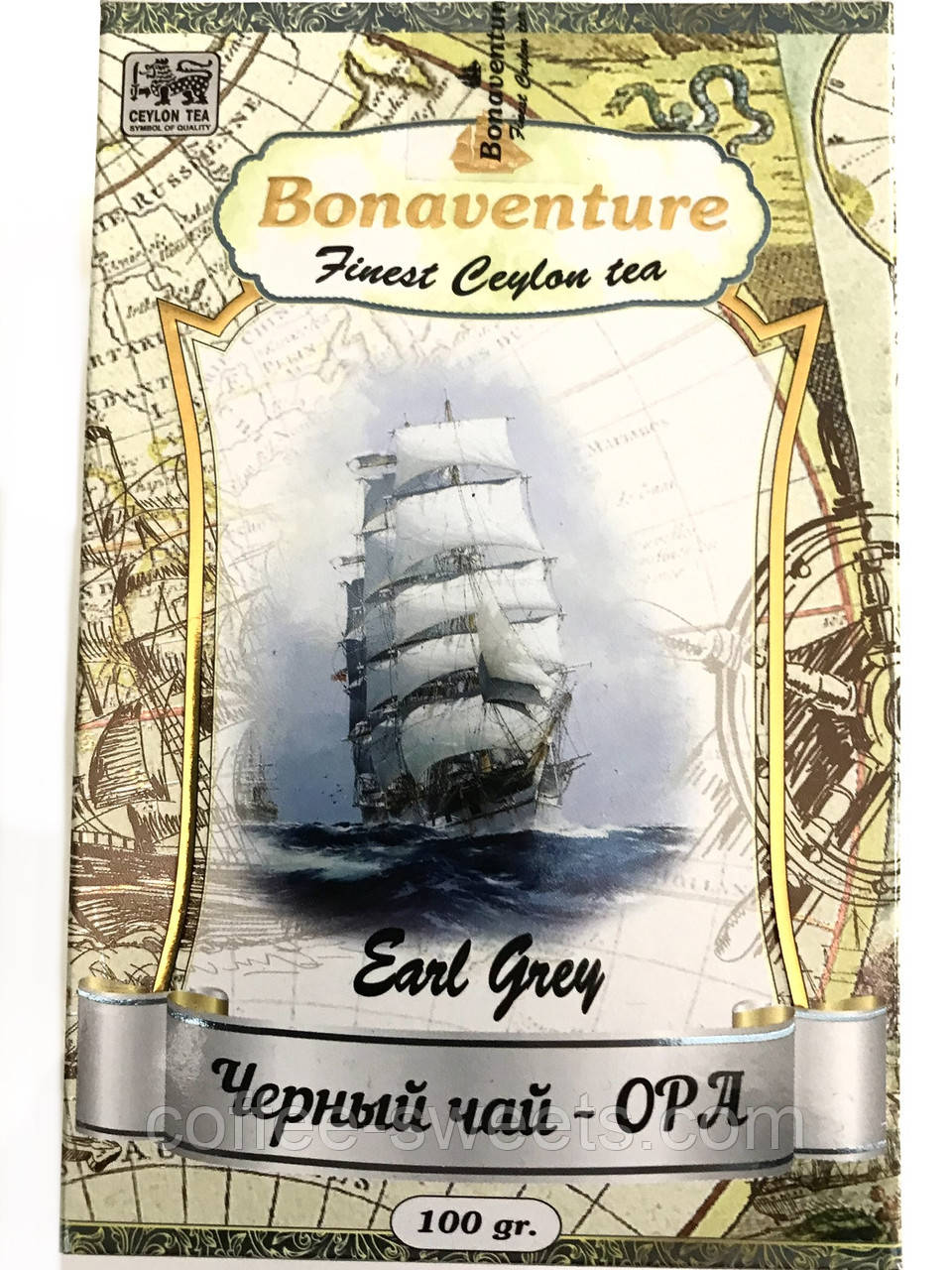 Чорний чай "EARL GREY" (Бергамот) — Bonaventure 100 г.