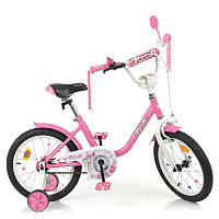 Велосипед дитячий 16 дюймів Profi Y1681 Ballerina, рожевий, звук, ліхтар