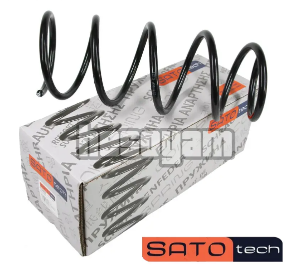 Передня пружина підвіски Рено Кенго / Kangoo, Kubistar (8200666439) SATO tech CS1846F, фото 1