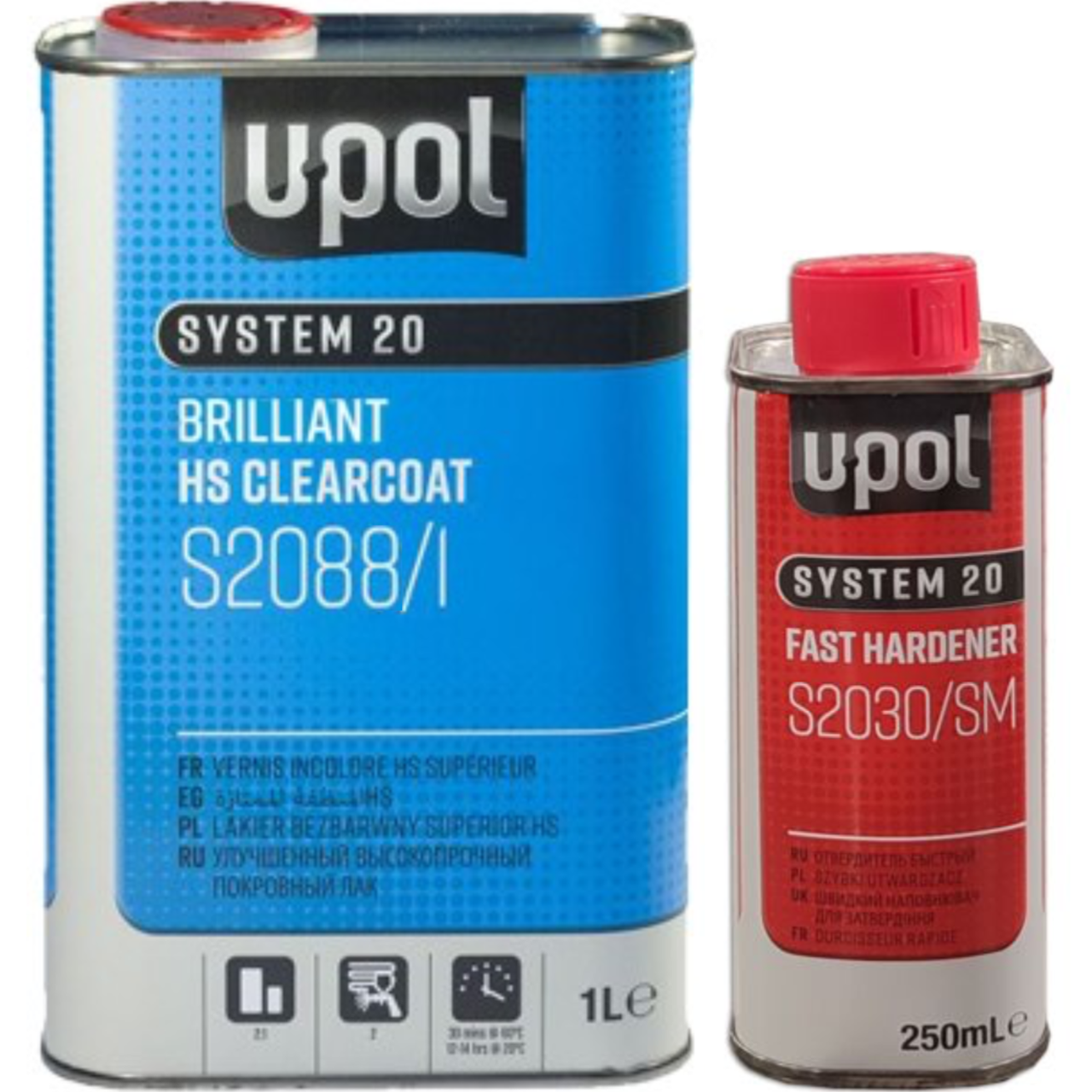 Лак акриловий універсальний U-POL S2088 4:1 MS, 1 л + 250 мл, фото 1