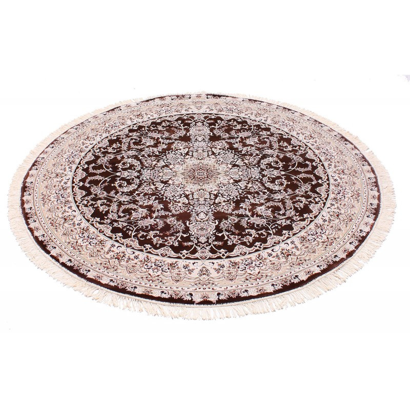 Килим Esfahan 5978A d.brown-ivory