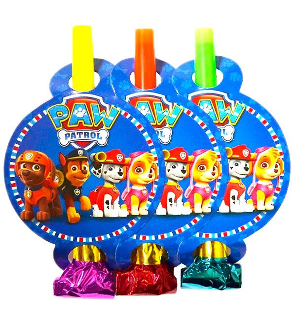 Гудки язички "Щенячий патруль" 6 шт., довжина - 13 см