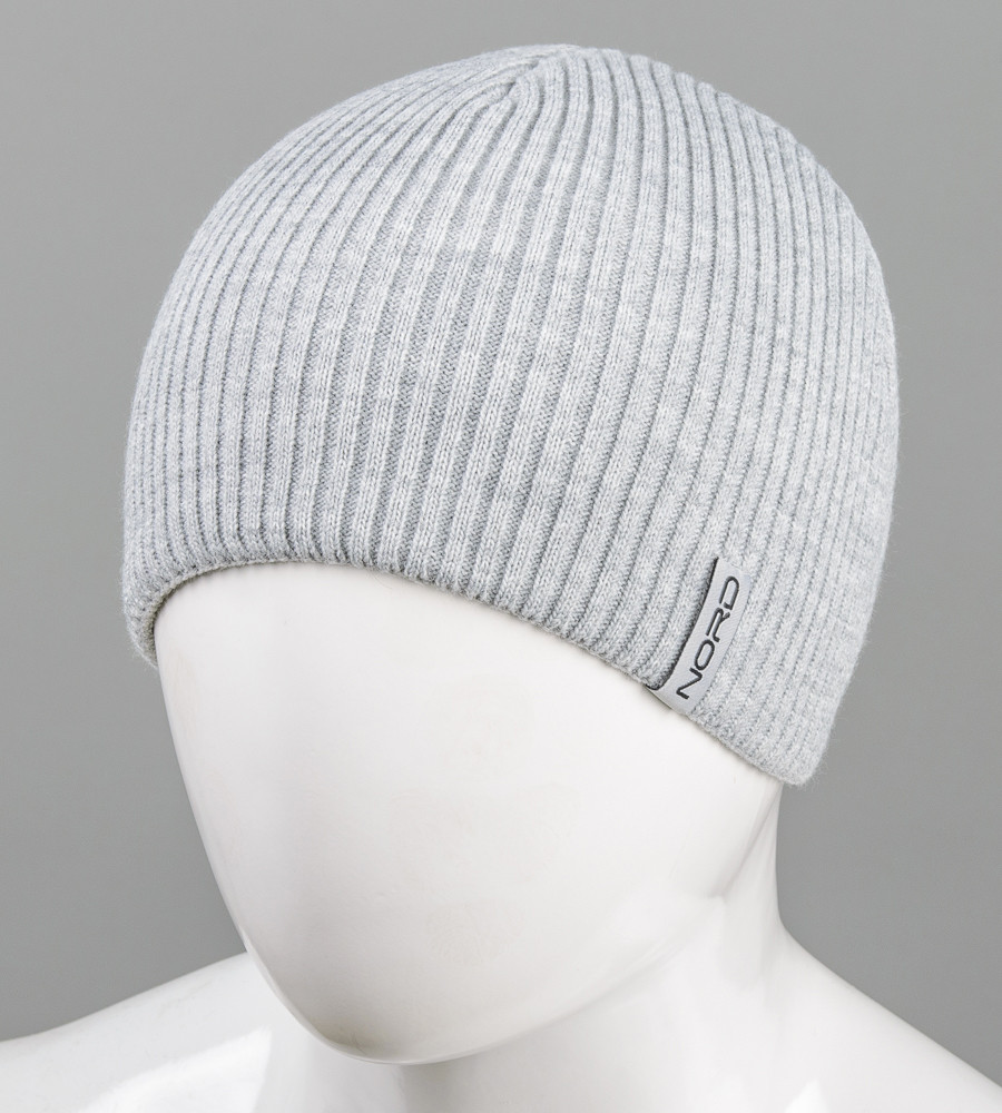 Шапка чоловіча 4-кл. без закота (С2215), Світло-сірий, фото 1
