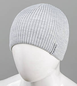 Шапка чоловіча 4-кл. без закота (С2215), Світло-сірий