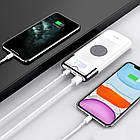 УМБ портативний зарядний Power Bank HOCO J63 10000 mAh, біле, фото 3