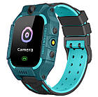 Смарт-часы детские с GPS Brave Q19, красно-голубые, фото 6