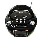 Бумбокс колонка годинник MP3 Golon RX 669Q Black, фото 5