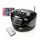 Бумбокс колонка годинник MP3 Golon RX 669Q Black, фото 7