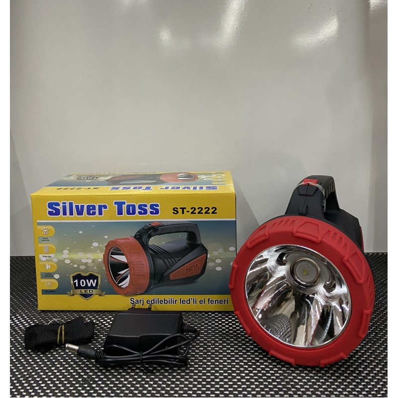 Потужний переносний кемпінговий ліхтар-прожектор з акумулятором і зарядкою від мережі для роботи полювання та дому, фото 1