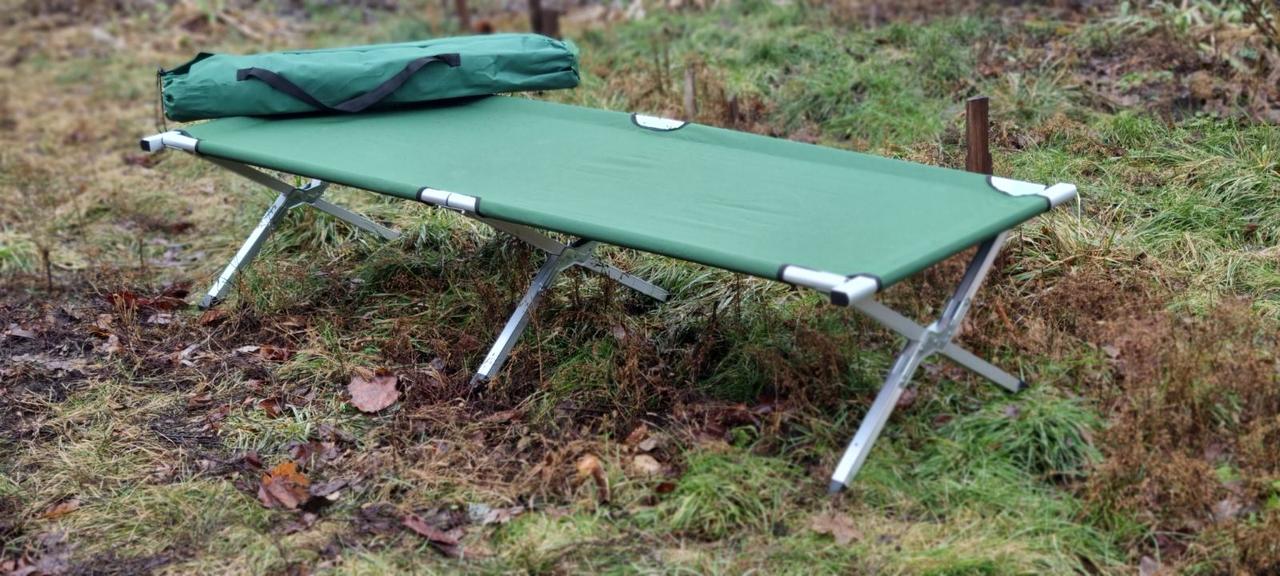 Розкладачка похідна армійська сталева Ranger Military steel до 120 кг