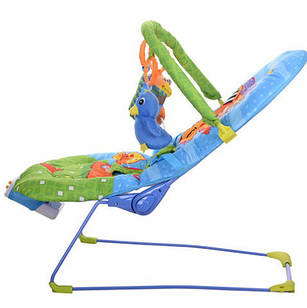 Шезлонг качалка дитячий музичний 60661A