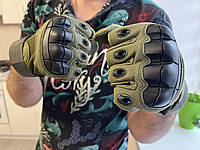 Тактические военные перчатки / Защитные перчатки с костяшками