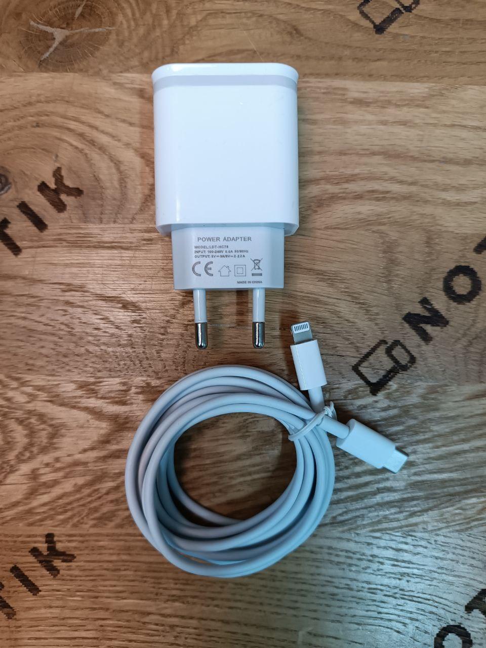 Зарядний пристрій 18W + кабель USB-C to Lightning для пристроїв Apple