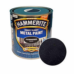 Hammerite молоткова антикорозійна фарба по металу "3 в 1" , чорна, 2,5л