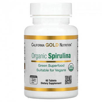 California Gold Nutrition  Spirulina 500 60st