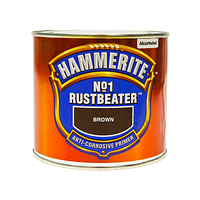 Hammerite RustBeater №1, грунт антикоррозионный для чёрных металлов, коричневый, 0,5л