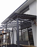 Навіс до будинку з терасою, фото 4