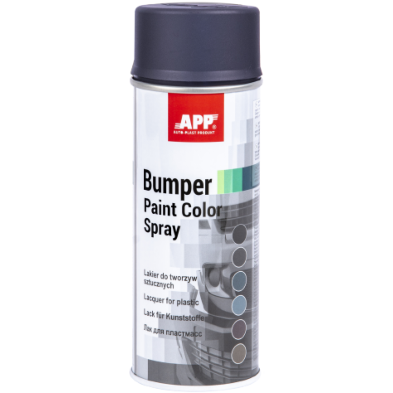 Фарба (емаль) для пластику APP Bumper, 400 мл Аерозоль Антрацит