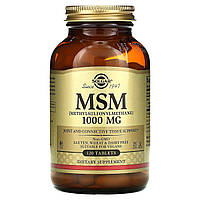 МСМ метилсульфонілметан Solgar (MSM) 120 таблеток