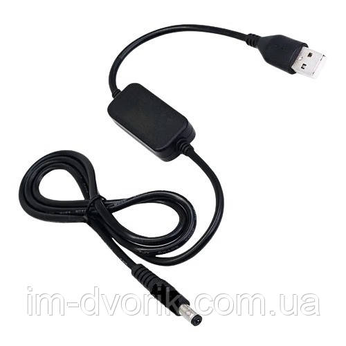 Кабель-перетворювач 12V 1A до USB 5V – адаптер живлення