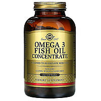 Омега-3 рыбий жир концентрат Solgar (Omega-3 Fish Oil Concentrate) 240 капсул