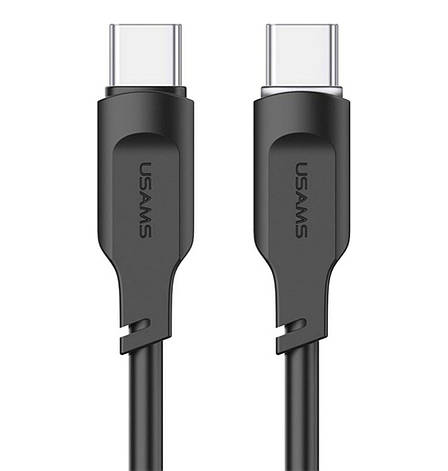 Кабель для зарядки телефона/ смартфона Usams US-SJ567 Type-C-Type-C 100 W 1.2 м Чорний (SJ567USB01), фото 1