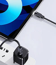 Кабель для зарядки телефона/ смартфона Usams US-SJ567 Type-C-Type-C 100 W 1.2 м Чорний (SJ567USB01), фото 5