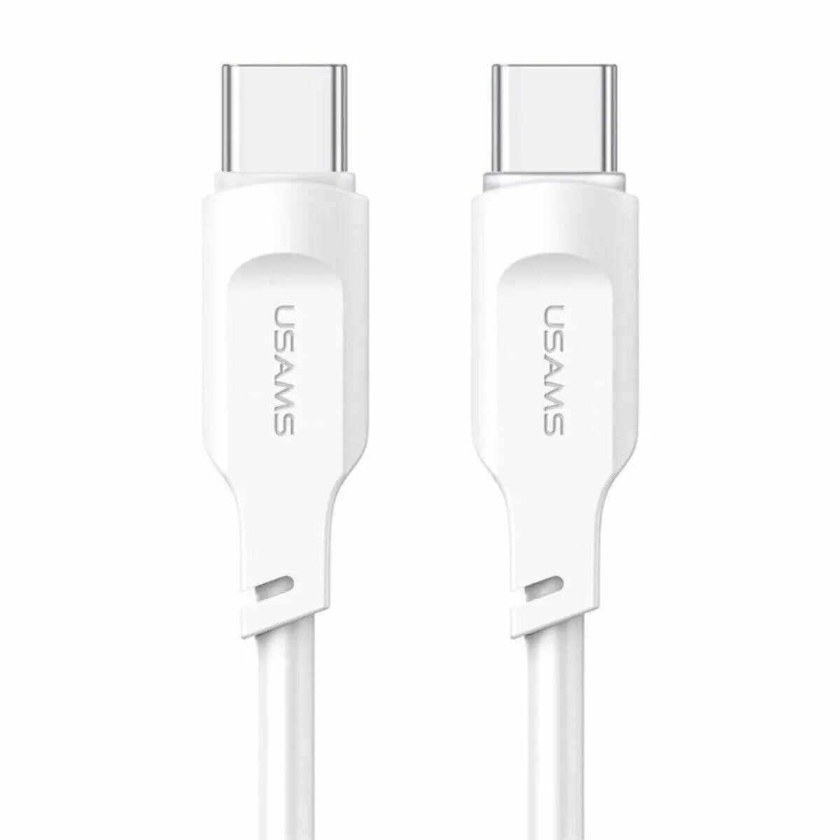 Кабель для зарядки телефона/ смартфона Usams US-SJ567 Type-C-Type-C 100 W 1.2 м Білий (SJ567USB02)